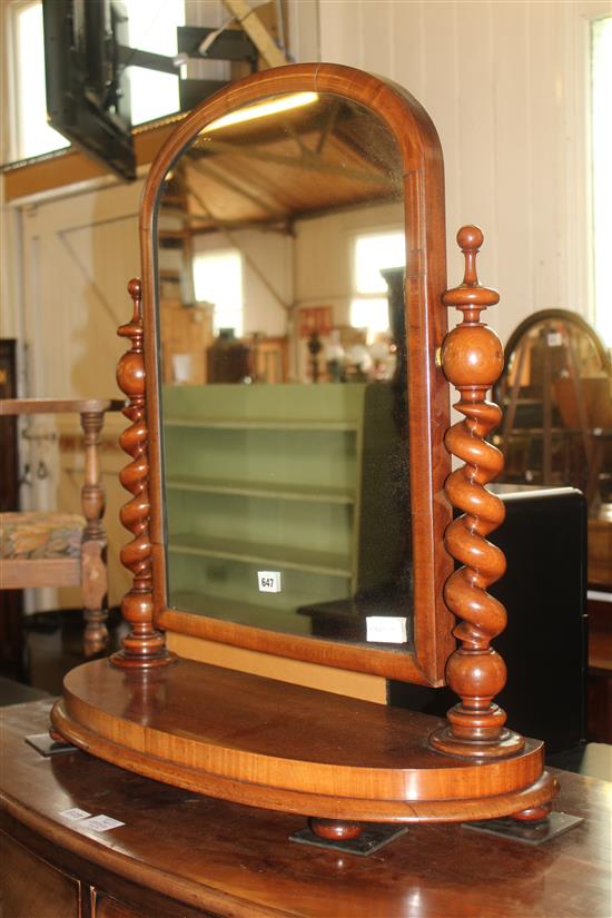 Victorian barley twist toilet mirror